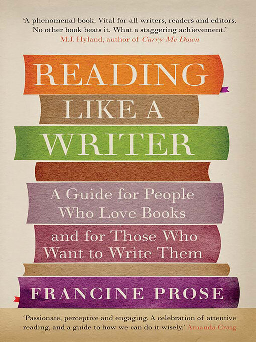 Title details for Reading Like a Writer by Francine Prose - Wait list
